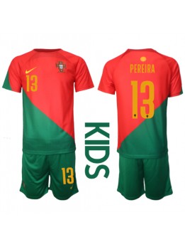Billige Portugal Danilo Pereira #13 Hjemmedraktsett Barn VM 2022 Kortermet (+ Korte bukser)